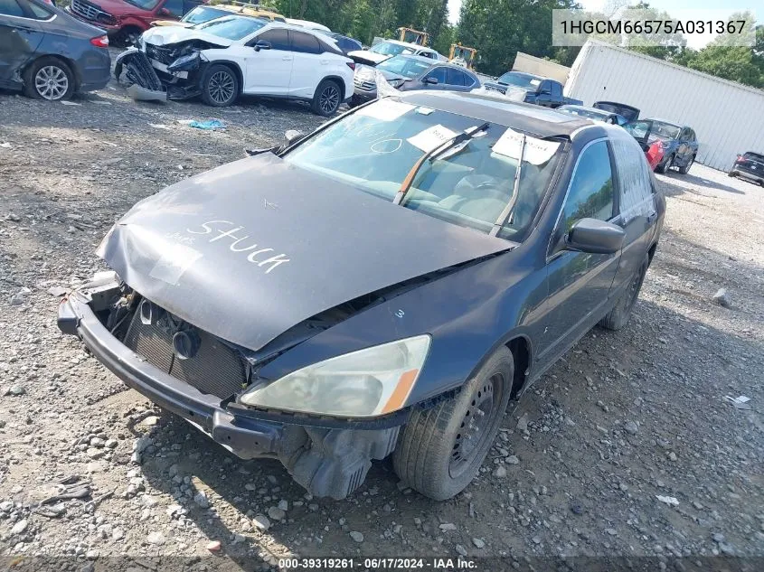 1HGCM66575A031367 2005 Honda Accord 3.0 Ex