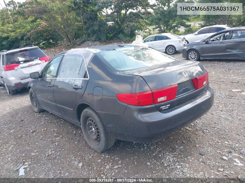 1HGCM66575A031367 2005 Honda Accord 3.0 Ex