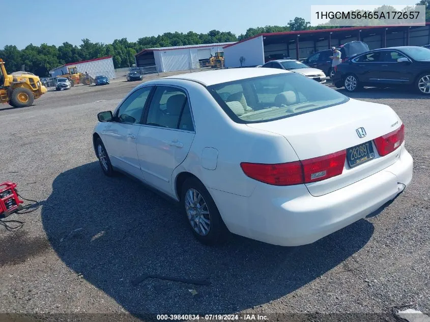 1HGCM56465A172657 2005 Honda Accord 2.4 Lx