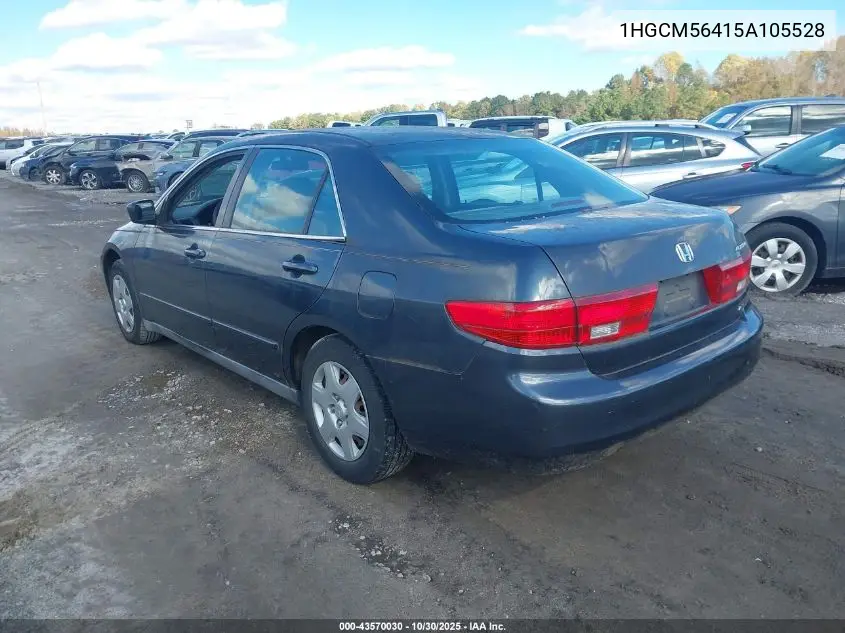 1HGCM56415A105528 2005 Honda Accord 2.4 Lx