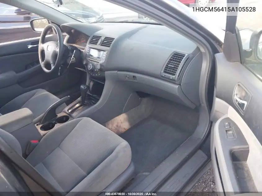 1HGCM56415A105528 2005 Honda Accord 2.4 Lx