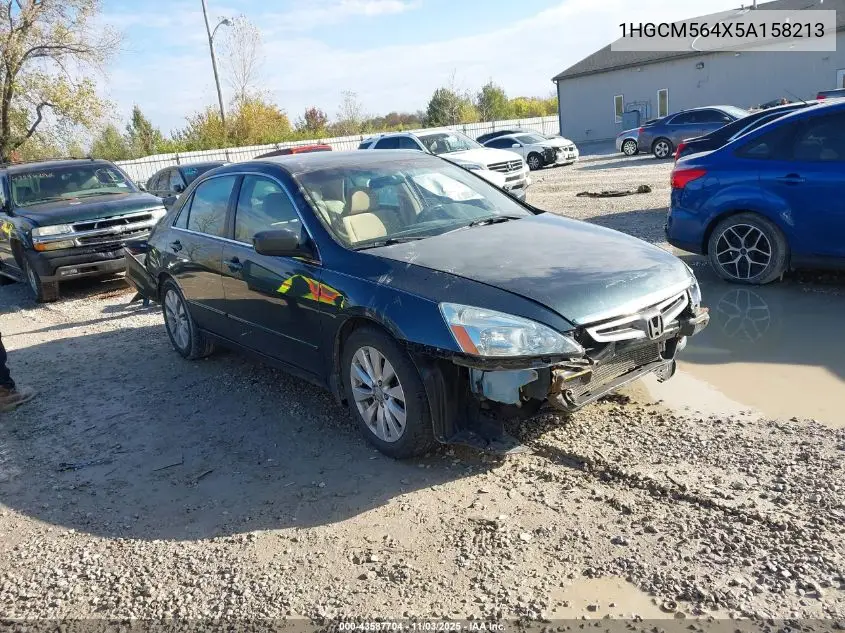 1HGCM564X5A158213 2005 Honda Accord 2.4 Lx