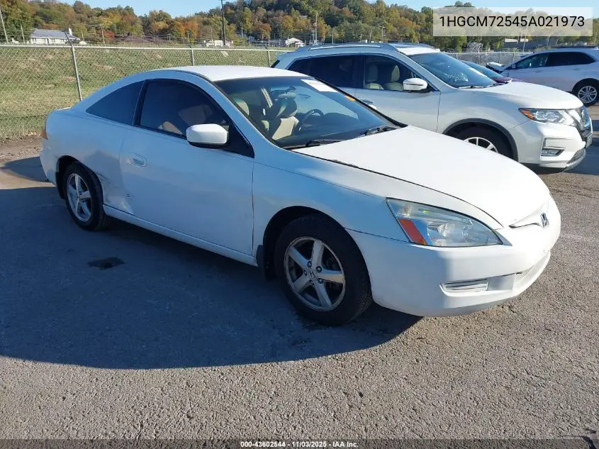 1HGCM72545A021973 2005 Honda Accord 2.4 Lx Special Edition