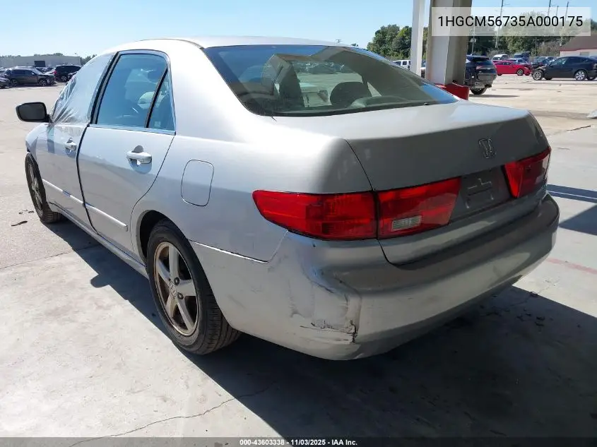 1HGCM56735A000175 2005 Honda Accord 2.4 Ex