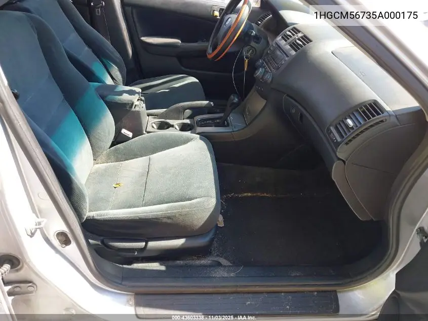 1HGCM56735A000175 2005 Honda Accord 2.4 Ex