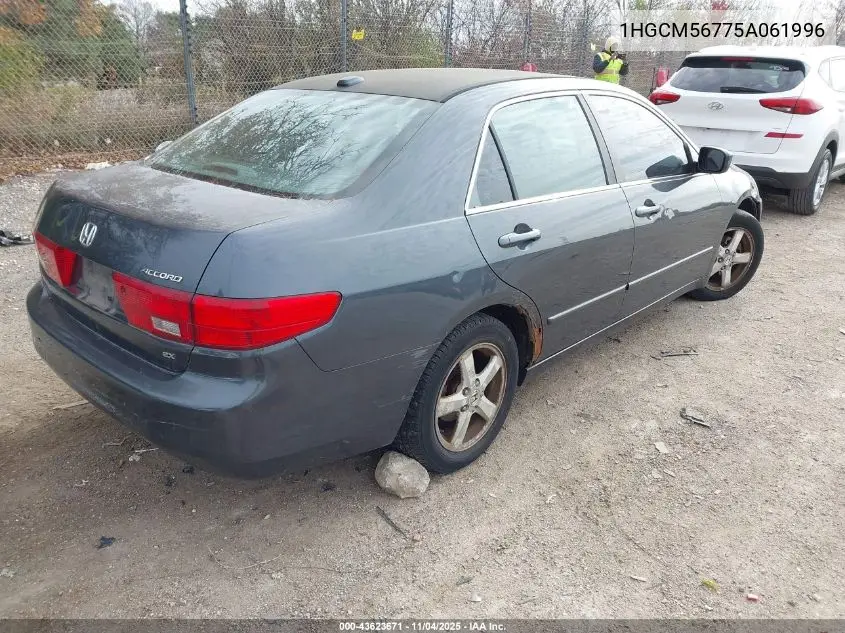 1HGCM56775A061996 2005 Honda Accord 2.4 Ex