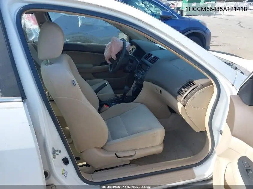 1HGCM56485A121418 2005 Honda Accord 2.4 Lx