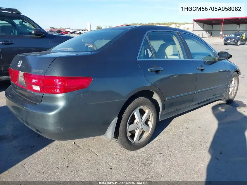 1HGCM56705A058082 2005 Honda Accord 2.4 Ex
