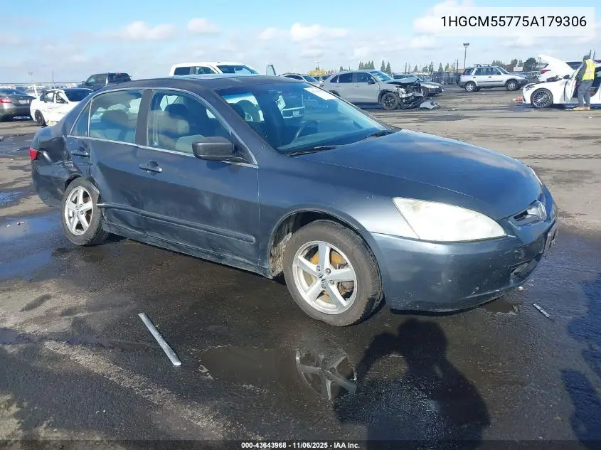 1HGCM55775A179306 2005 Honda Accord 2.4 Ex