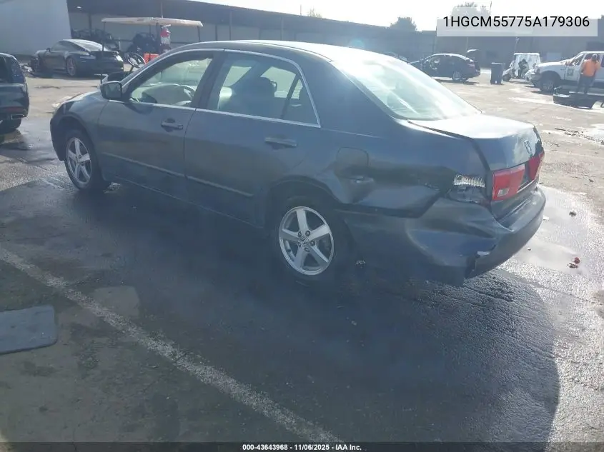 1HGCM55775A179306 2005 Honda Accord 2.4 Ex