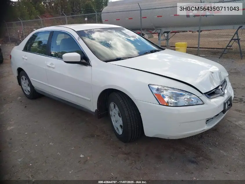 3HGCM56435G711043 2005 Honda Accord 2.4 Lx