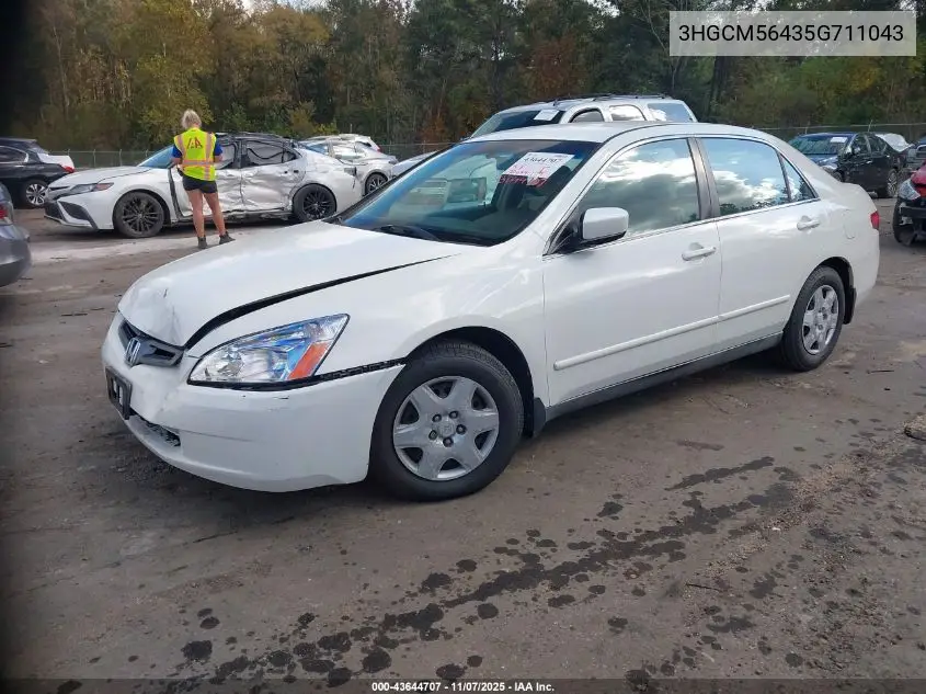 3HGCM56435G711043 2005 Honda Accord 2.4 Lx