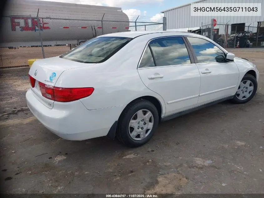 3HGCM56435G711043 2005 Honda Accord 2.4 Lx