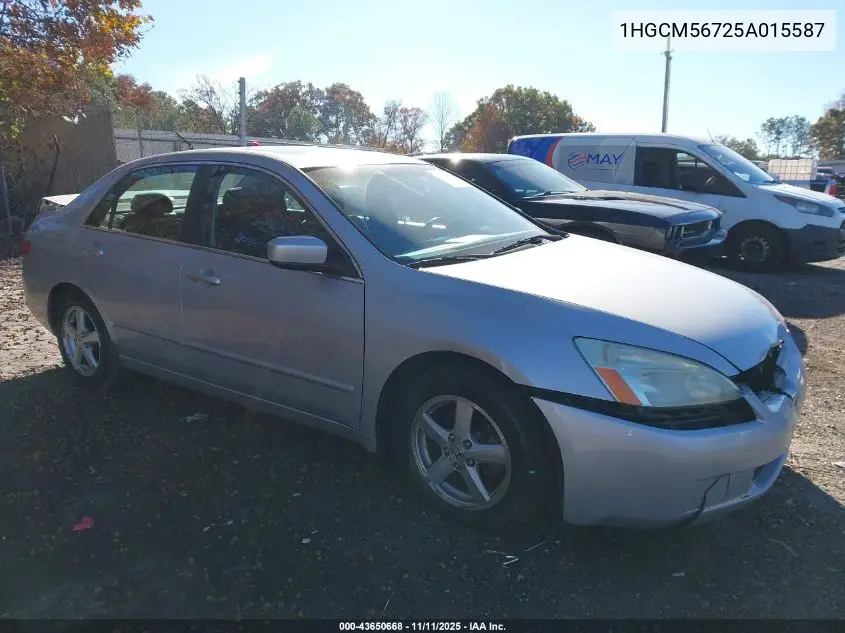 1HGCM56725A015587 2005 Honda Accord 2.4 Ex