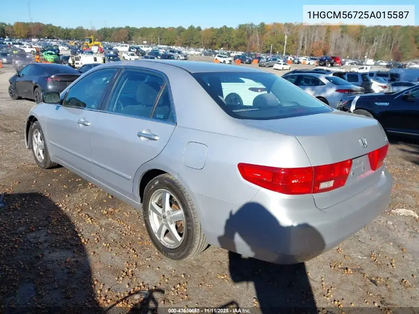1HGCM56725A015587 2005 Honda Accord 2.4 Ex