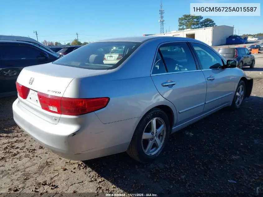1HGCM56725A015587 2005 Honda Accord 2.4 Ex