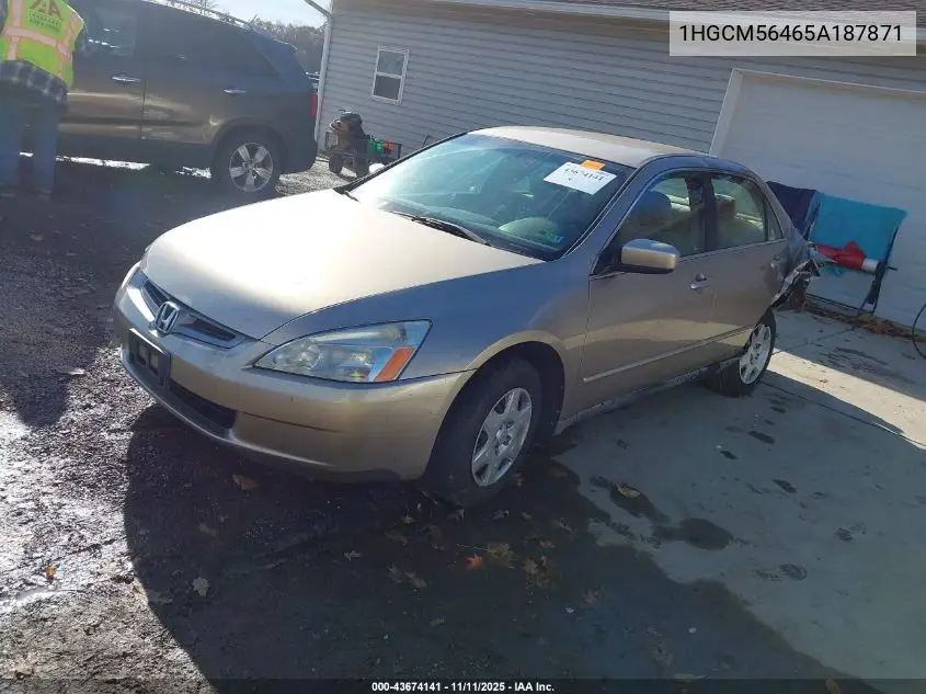 1HGCM56465A187871 2005 Honda Accord 2.4 Lx