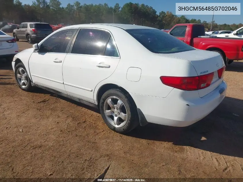 3HGCM56485G702046 2005 Honda Accord 2.4 Lx