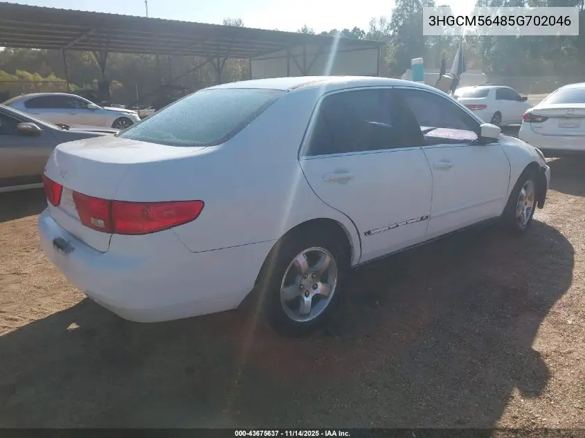 3HGCM56485G702046 2005 Honda Accord 2.4 Lx