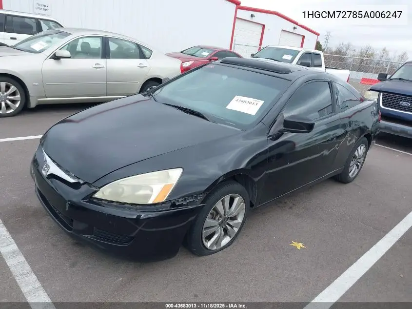 1HGCM72785A006247 2005 Honda Accord 2.4 Ex