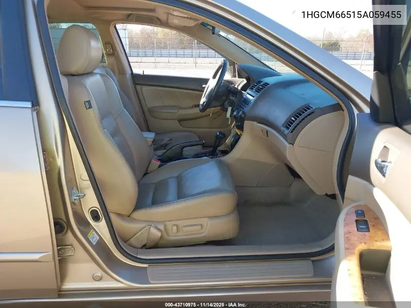 1HGCM66515A059455 2005 Honda Accord 3.0 Ex