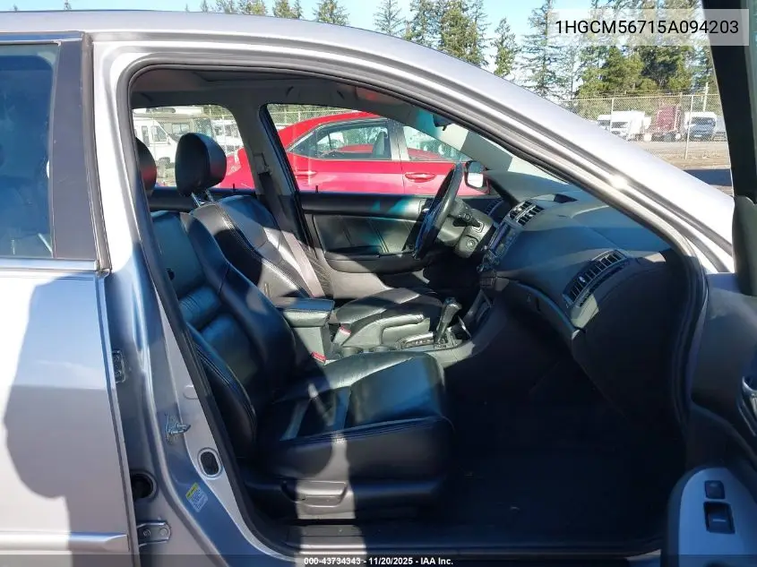 1HGCM56715A094203 2005 Honda Accord 2.4 Ex