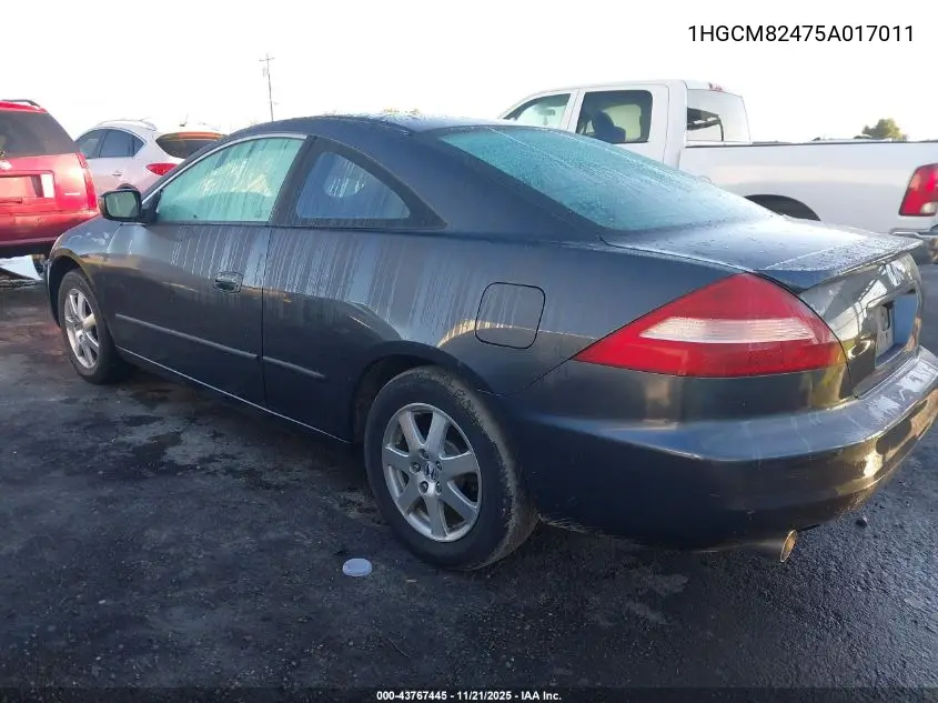 1HGCM82475A017011 2005 Honda Accord 3.0 Lx Special Edition