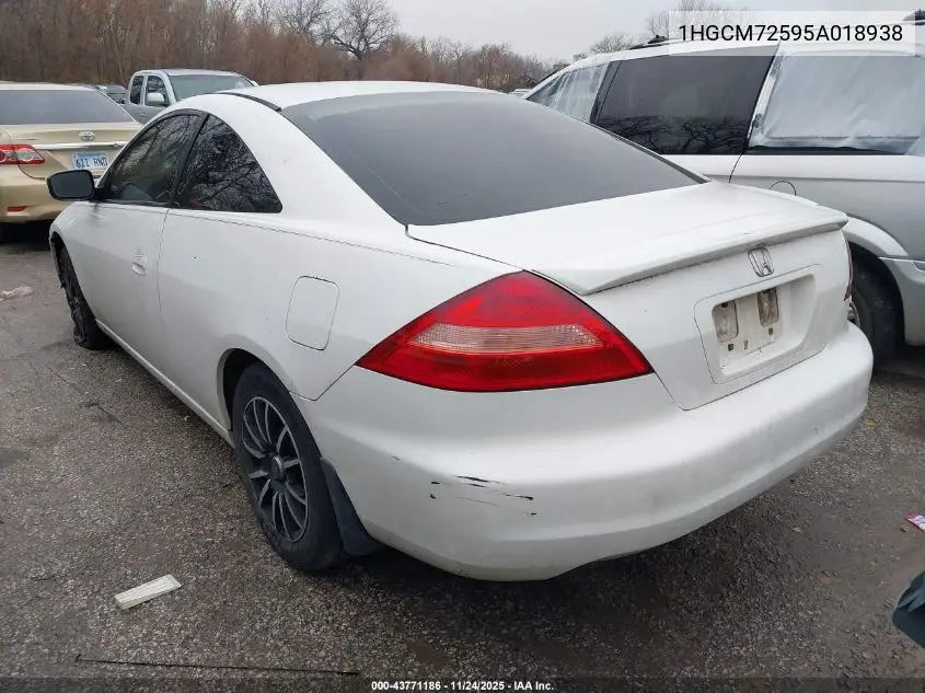 1HGCM72595A018938 2005 Honda Accord 2.4 Lx Special Edition