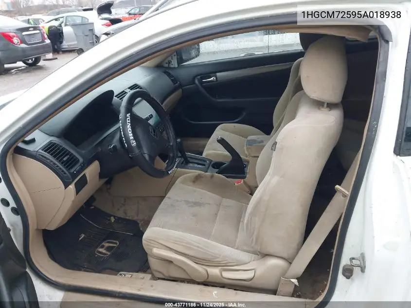 1HGCM72595A018938 2005 Honda Accord 2.4 Lx Special Edition
