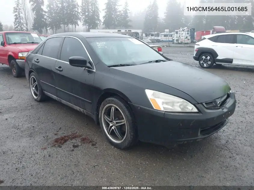 1HGCM56465L001685 2005 Honda Accord 2.4 Lx