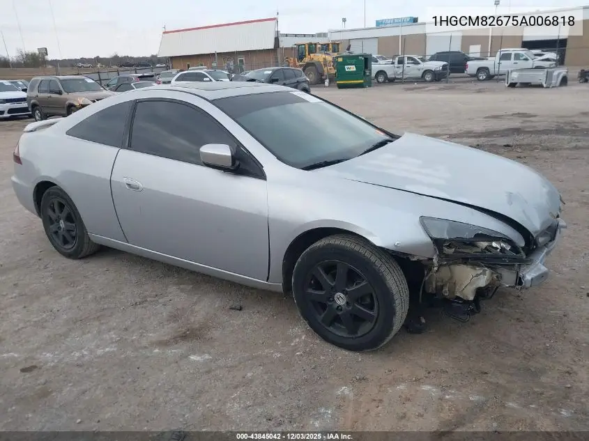 1HGCM82675A006818 2005 Honda Accord 3.0 Ex