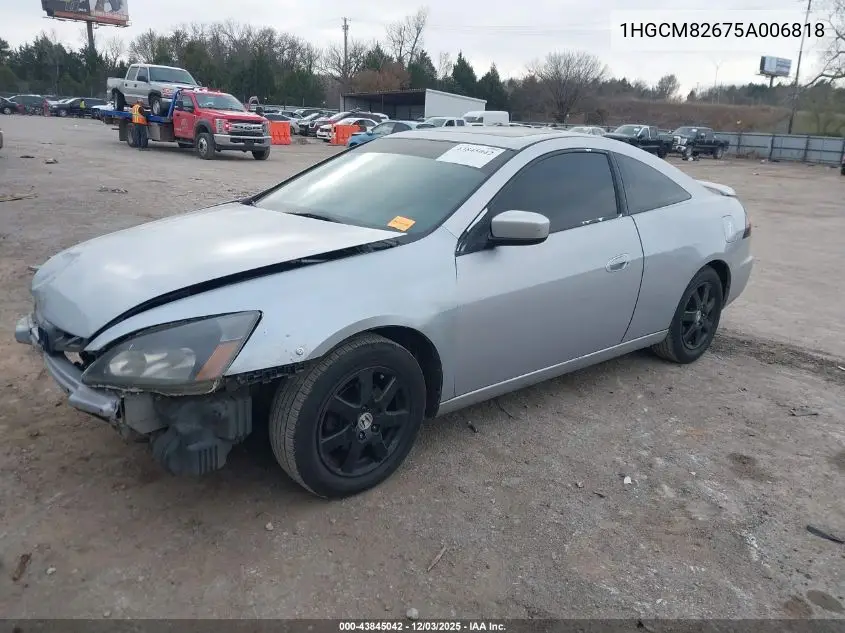 1HGCM82675A006818 2005 Honda Accord 3.0 Ex