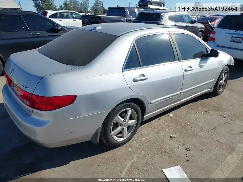 1HGCM56835A192464 2005 Honda Accord 2.4 Ex