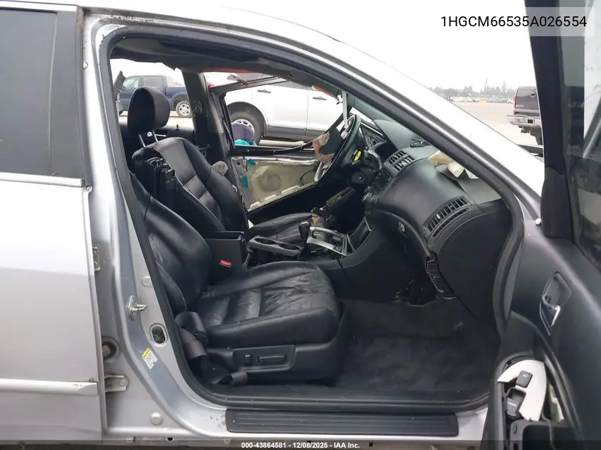1HGCM66535A026554 2005 Honda Accord 3.0 Ex
