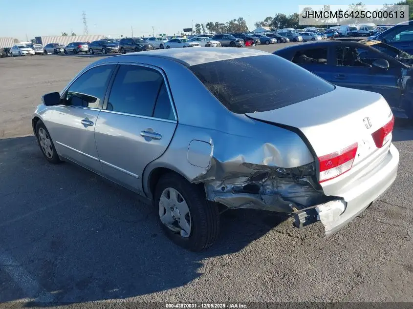 JHMCM56425T000613 2005 Honda Accord 2.4 Lx
