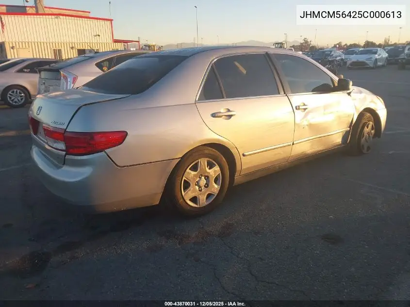 JHMCM56425T000613 2005 Honda Accord 2.4 Lx