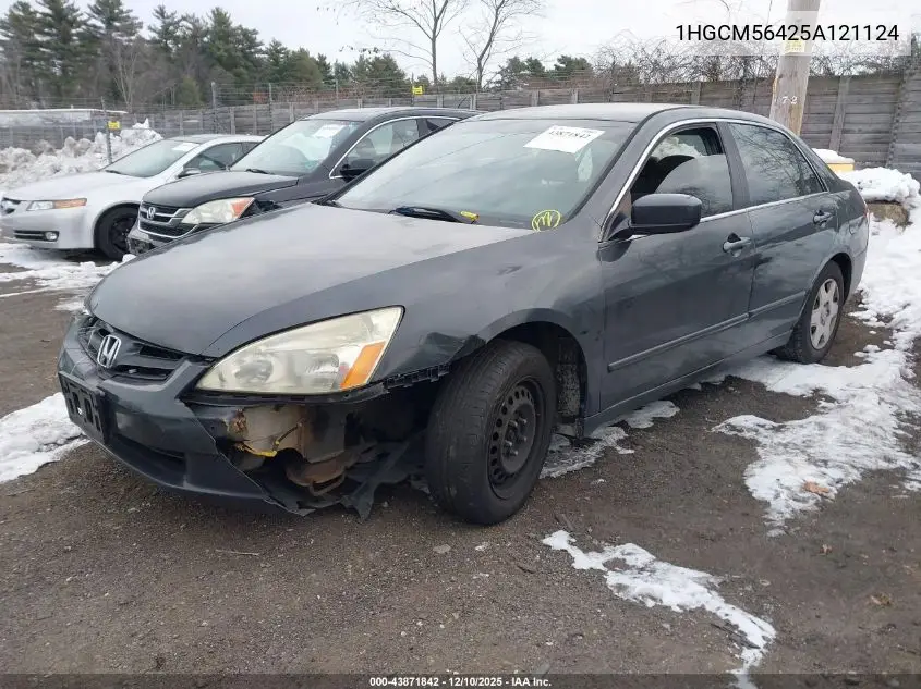1HGCM56425A121124 2005 Honda Accord 2.4 Lx
