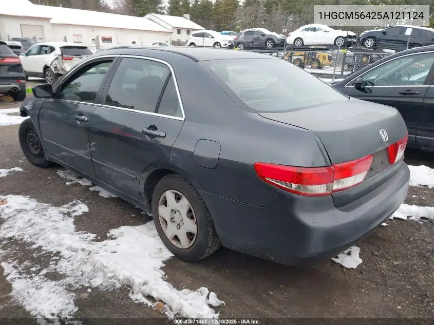 1HGCM56425A121124 2005 Honda Accord 2.4 Lx
