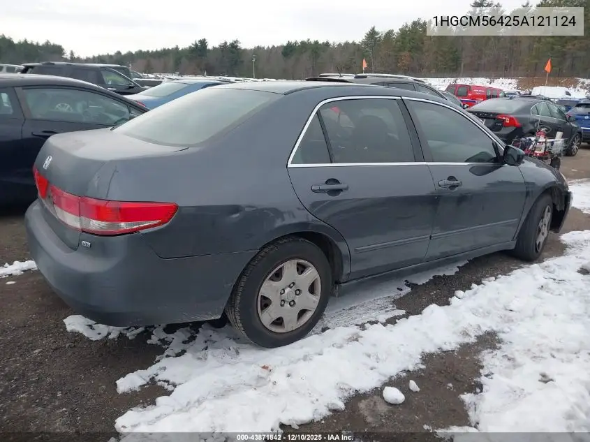 1HGCM56425A121124 2005 Honda Accord 2.4 Lx