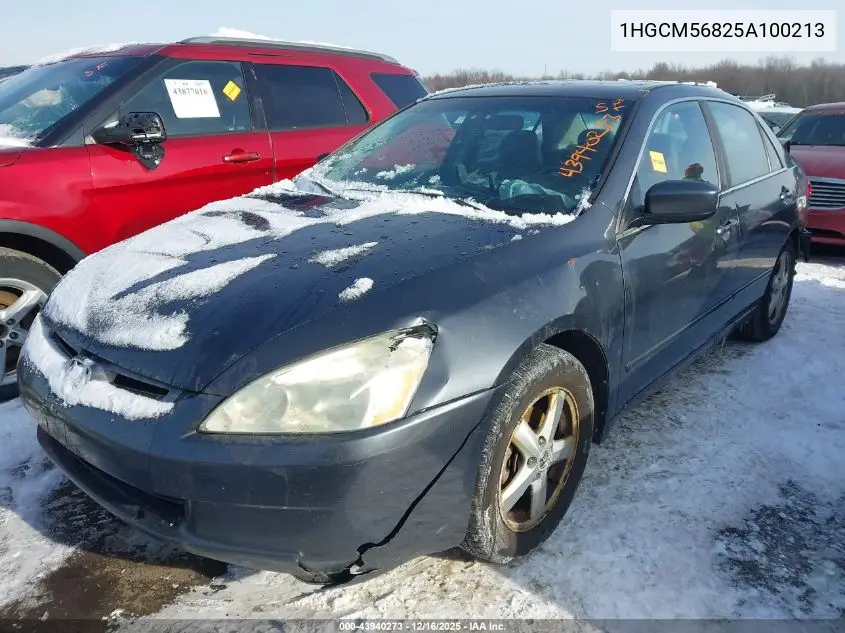 1HGCM56825A100213 2005 Honda Accord 2.4 Ex