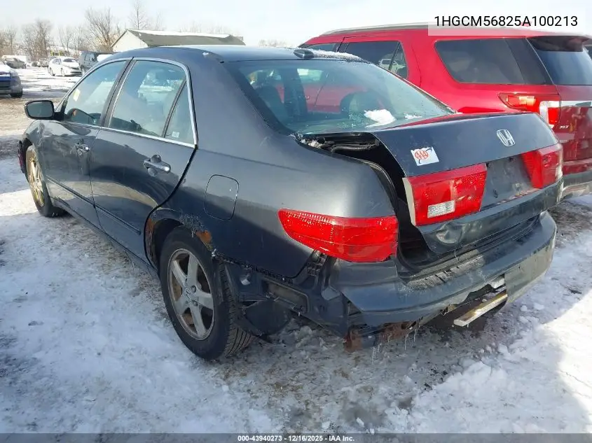 1HGCM56825A100213 2005 Honda Accord 2.4 Ex