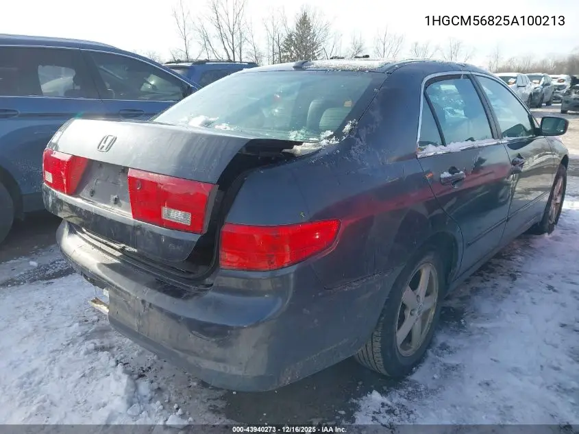 1HGCM56825A100213 2005 Honda Accord 2.4 Ex