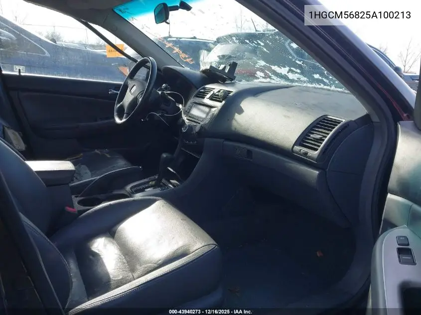 1HGCM56825A100213 2005 Honda Accord 2.4 Ex