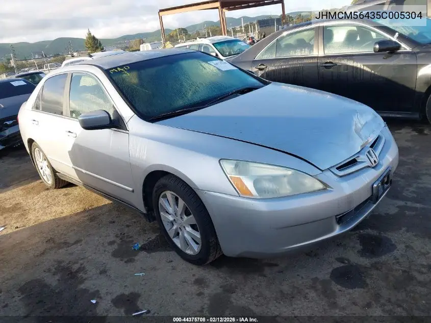 JHMCM56435C005304 2005 Honda Accord 2.4 Lx