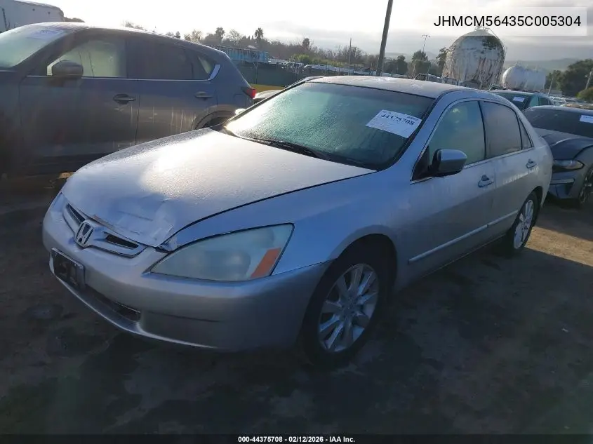 JHMCM56435C005304 2005 Honda Accord 2.4 Lx