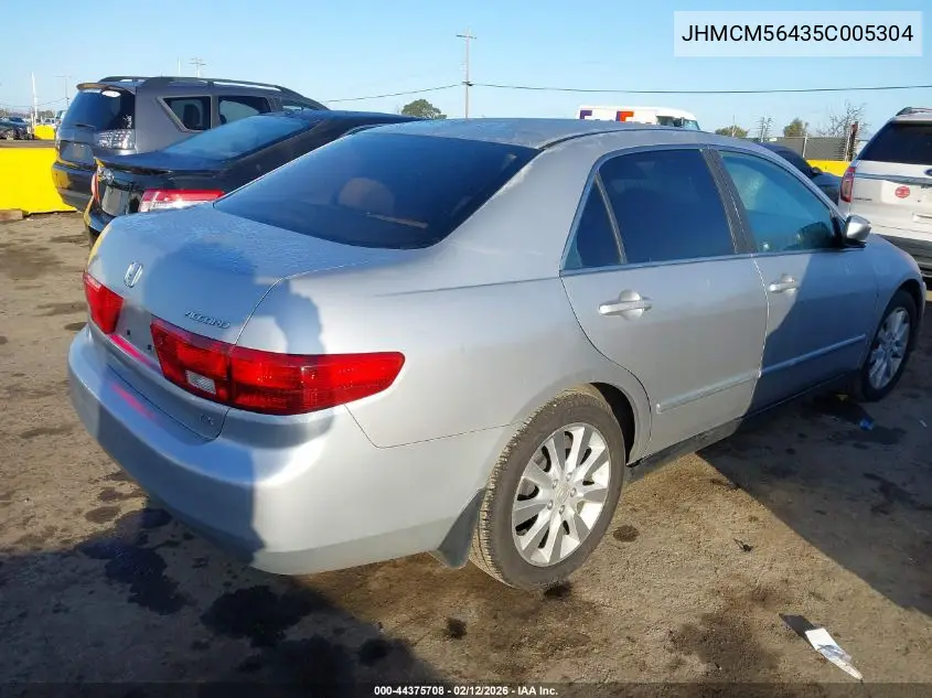 JHMCM56435C005304 2005 Honda Accord 2.4 Lx