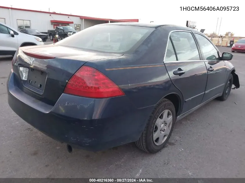 1HGCM56406A095723 2006 Honda Accord 2.4 Lx