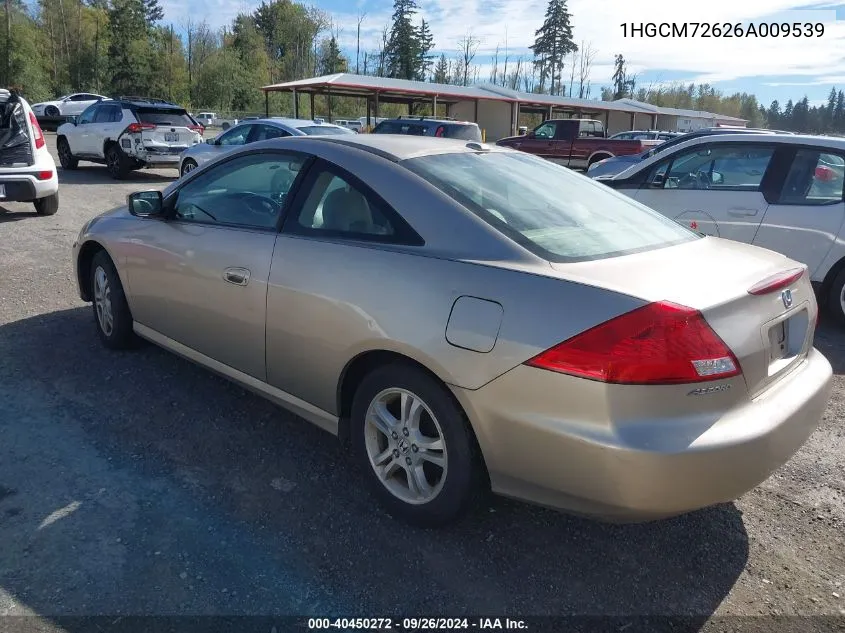 1HGCM72626A009539 2006 Honda Accord 2.4 Ex