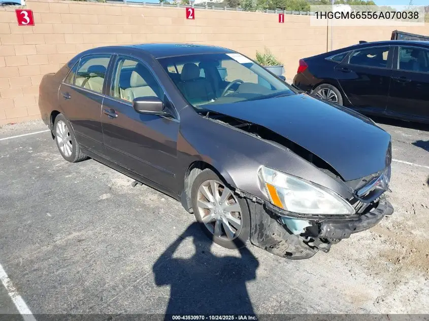 1HGCM66556A070038 2006 Honda Accord 3.0 Ex