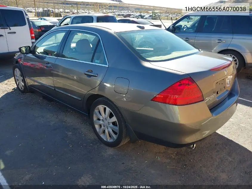 1HGCM66556A070038 2006 Honda Accord 3.0 Ex
